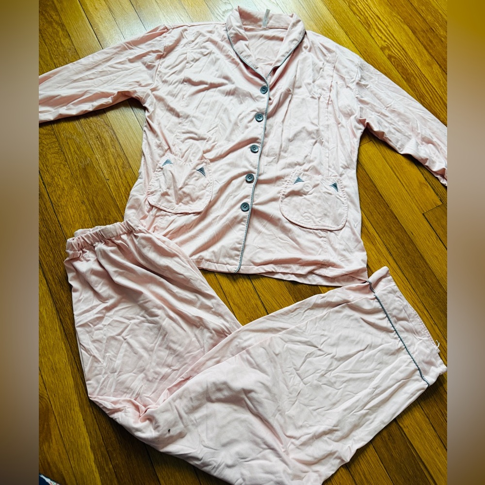Maternity nursing pajamas set button shirt and pants